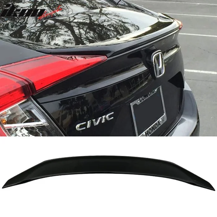 16-21 Honda Civic Sedan Rear Spoiler Wing Crystal Black Pearl # NH731P