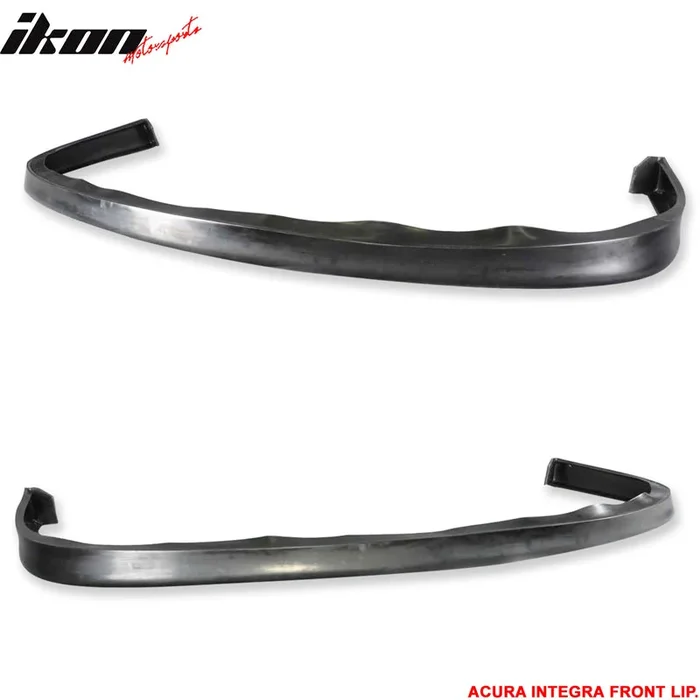 1992-1993 Acura Integra JDP Style Unpainted Black Front Bumper Lip PU