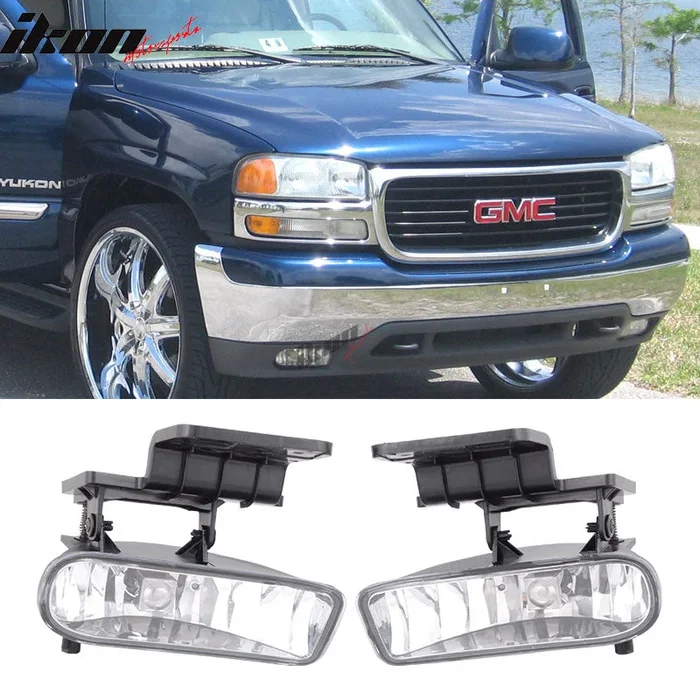1999-2002 Chevy Silverado OEM Style Clear Lens Fog Lights Lamp 2PC