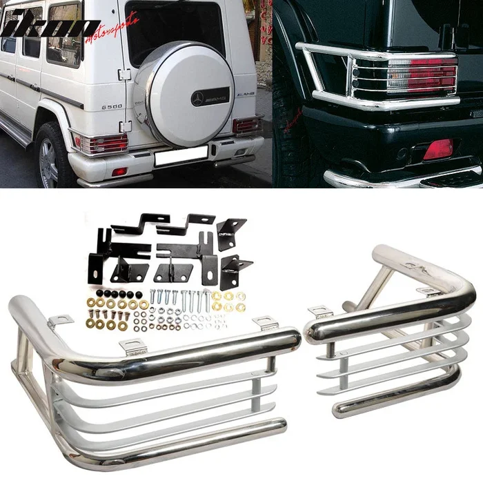 1999-2007 Benz G500 G550 Chrome Rear Tail Light Guard
