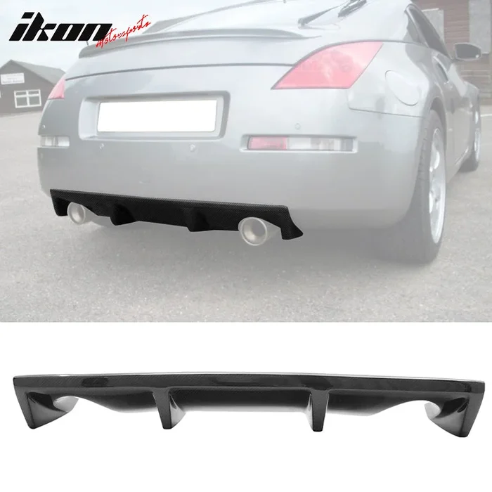 2003-2009 Nissan 350Z Z33 Carbon Fiber Rear Bumper Diffuser Lip