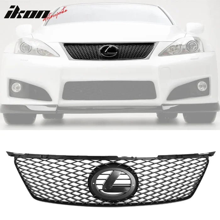 2006-2008 Lexus IS250 IS350 Grill Black Mesh Hood Grille ABS