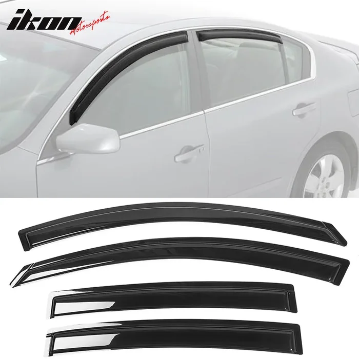 2007-2012 Nissan Altima Sedan Slim Style Visor Window Acrylic