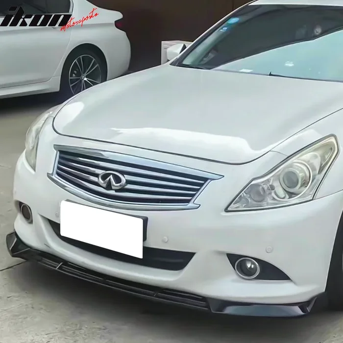 2010-2013 Infiniti G37 Sedan IKON 3PC Front Bumper Lip PP