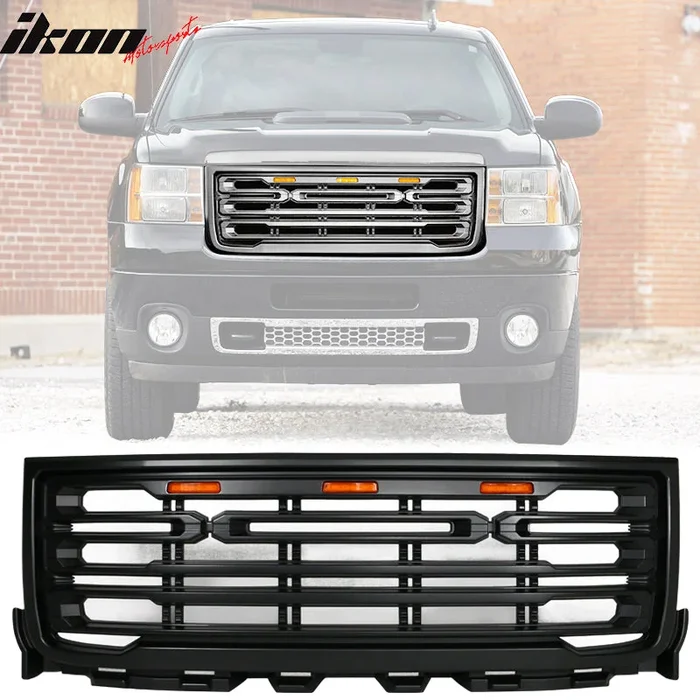 2011-2014 GMC Sierra 2500 3500 Front Bumper Hood Grille Guard Grill