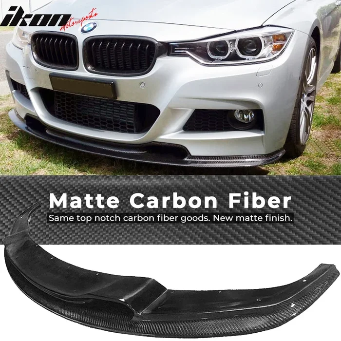 2012-2018 BMW F30 F31 M-Tech M-Sport VR Front Bumper Lip Carbon Fiber