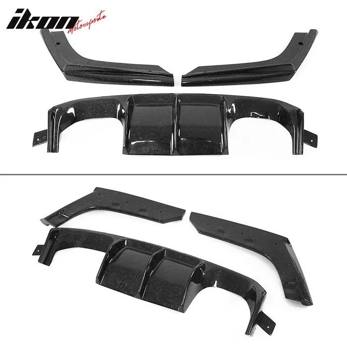 2015-2020 BMW M3 F80 M4 F82 V Rear Bumper Diffuser Forged Carbon Fiber