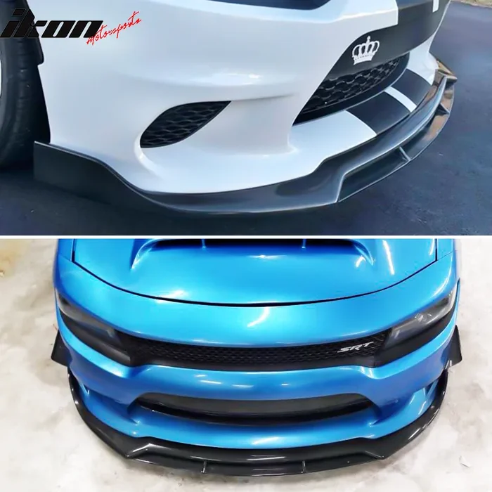2015-2023 Dodge Charger SRT Front Lip V2 Style Lip Spoiler ABS 4PCS