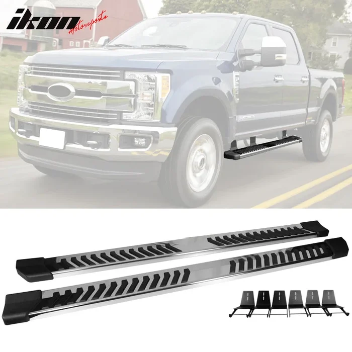 2017-2025 Ford F250 SuperDuty Crew Cab V Style Running Board Side Step