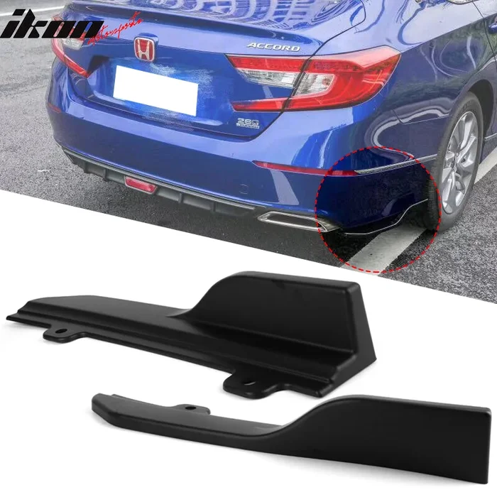 2018-2022 Honda Accord OE Style Unpainted Rear Bumper Splitters PP