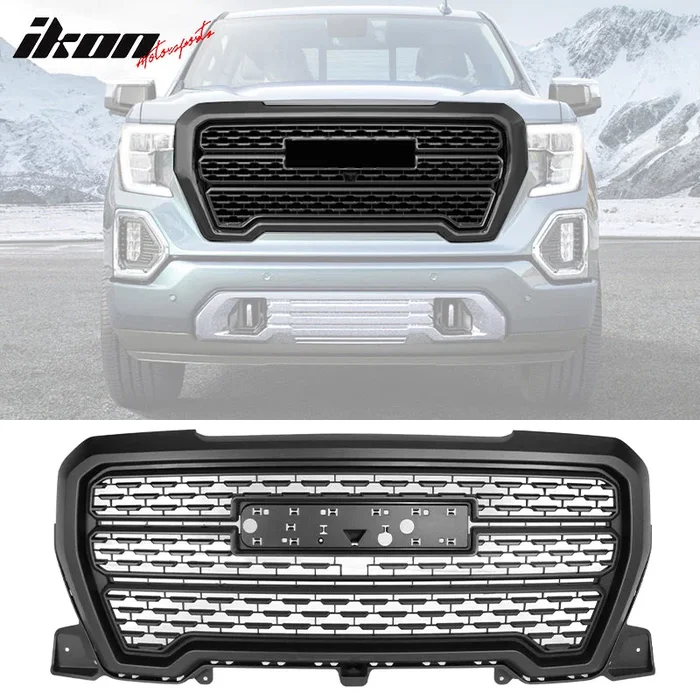 2019-2021 GMC Sierra 1500 Base SLE SLT Elevation Denali Hood Grille