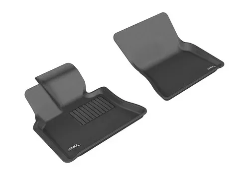 3D MAXpider 2007-2013 BMW X5/X6 E70/E71 Kagu 1st Row Floormat – Black aceL1BM05111509