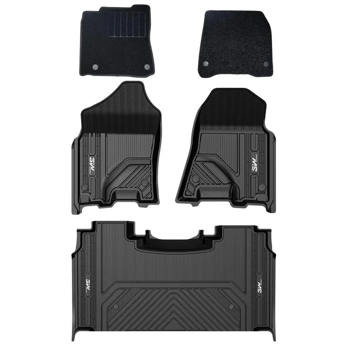 3W Dodge Ram 1500 2019-2024 New Body (NOT Classic Models) Crew Cab Custom Floor Mats