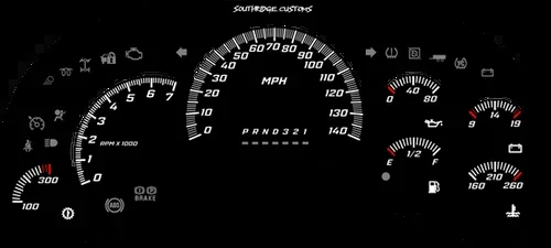 7000 Tach – 140 MPH – Black SS Edition