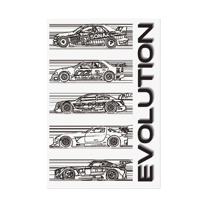 “EVOLUTION” AMG Racing Rolled Poster