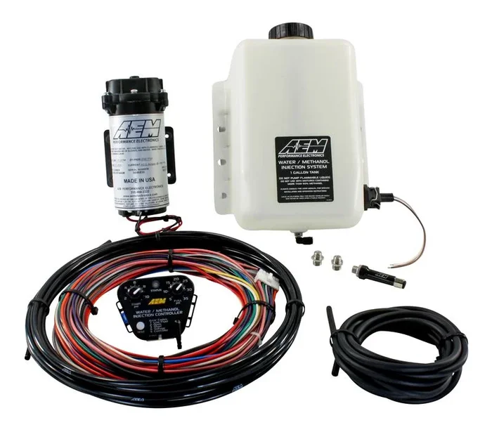AEM Performance Electronics V2 Water/Methanol Injection Kit, Standard Controller Internal MAP with 35psi max, 200psi Water Meth Pump, 1 Gallon Reservoir, Conductive Fluid Level Sensor