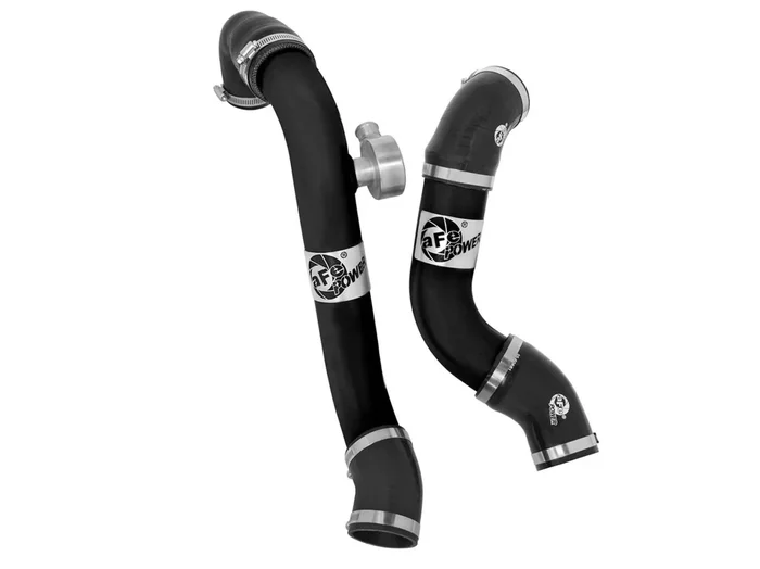 aFe Power 2015-2023 Ford Mustang EcoBoost BladeRunner Aluminum Hot and Cold Charge Pipe Kit Black