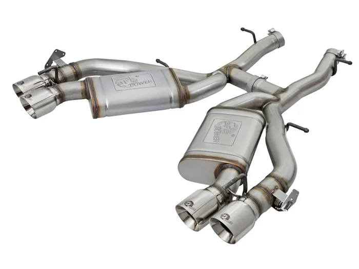 aFe Power 2016-2024 Chevrolet Camaro SS V8-6.2L (sc) M/T MACH Force-Xp 3 IN 304 Stainless Steel Axle-Back Exhaust System Polished