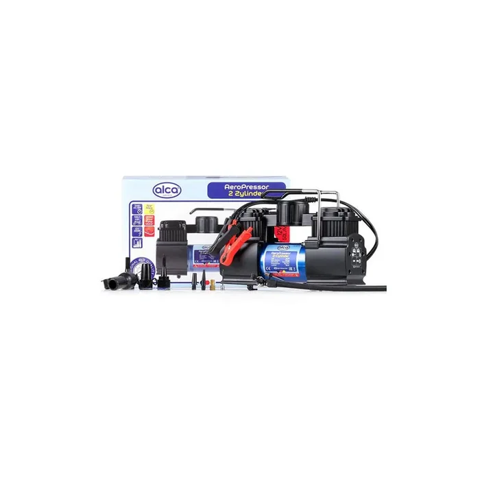 ALCA 227000 Air compressor 12V, 150 psi, 11 bar, cigarette lighter powered portable