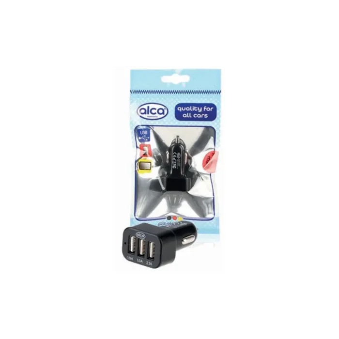 ALCA 510410 In-car charger 12-30V, 12V/1A, 9V/1.5A, QuickCharge 5V/2A, Number of inlets/outlets (1 USB Quick charge), 3 USB, Black