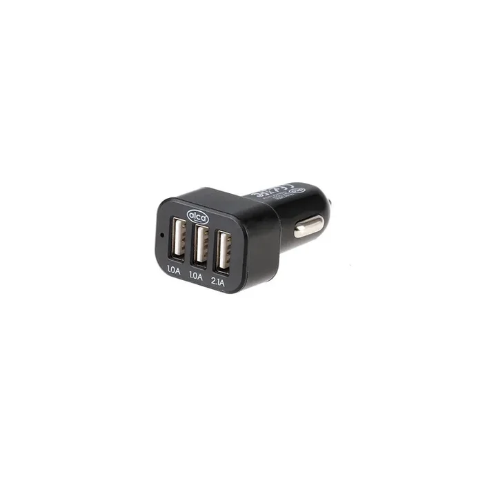 ALCA 510510 In-car charger Number of inlets/outlets 3 USB, Black