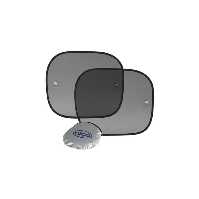 ALCA 512010 Car sun shade Black, Polyester, Quantity 2