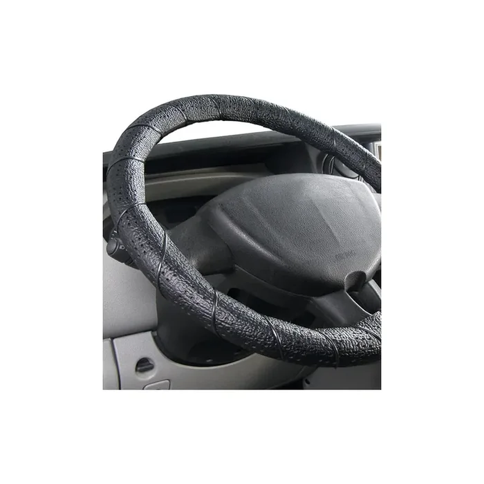 ALCA 598000 Steering wheel cover Black, Ø 43-45cm, Leatherette, PP (Polypropylene), lace up
