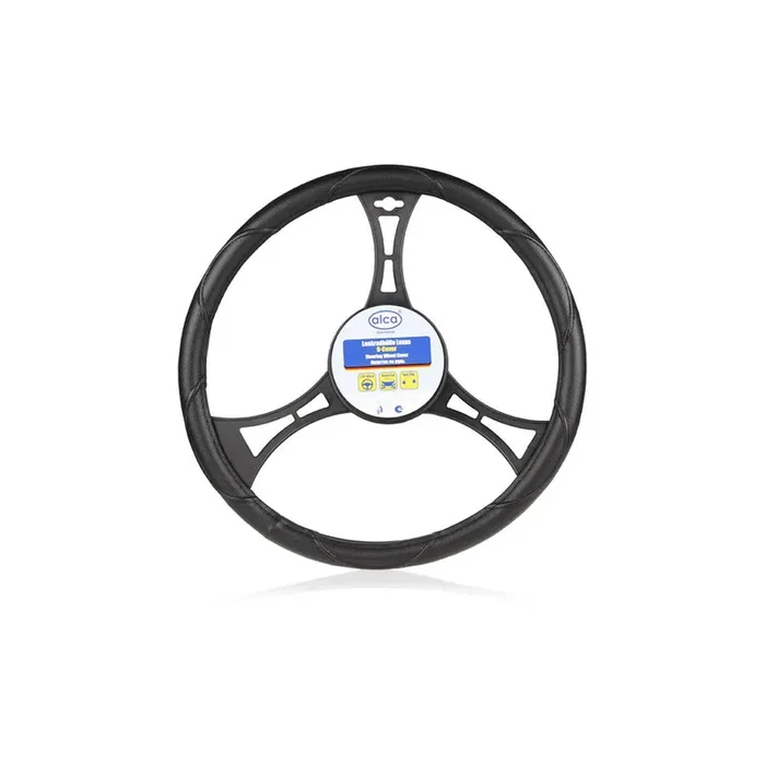 ALCA Luxus 590200 Steering wheel cover Black, Ø 41-43cm, PVC