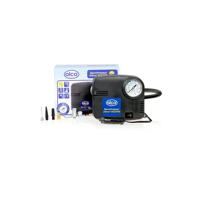ALCA Turbo 232000 Air compressor 12V, 300 psi, 21 bar, cigarette lighter powered portable