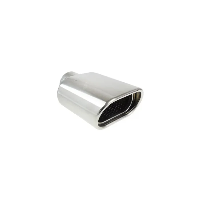 AMiO MT 019 02190 Exhaust tip oval, Wide, Stainless Steel, 168mm, 56mm