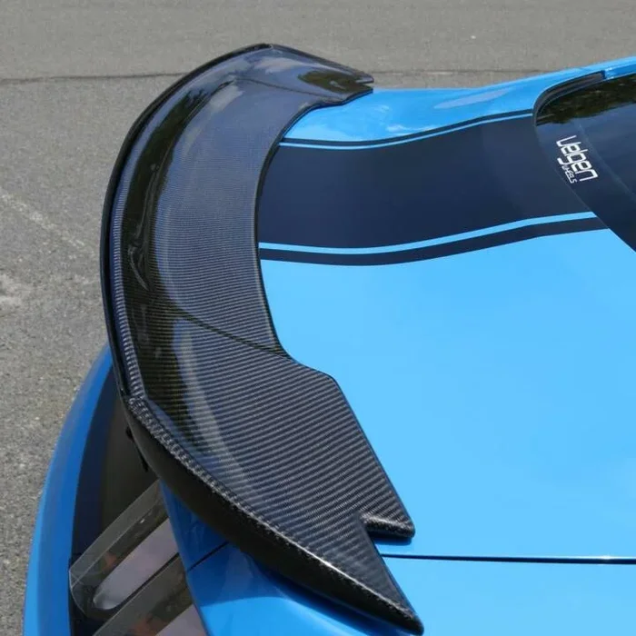 Anderson Composites 2015-2023 Ford Mustang Carbon Fiber Track Pack Style Spoiler With Adjustable Wickerbill