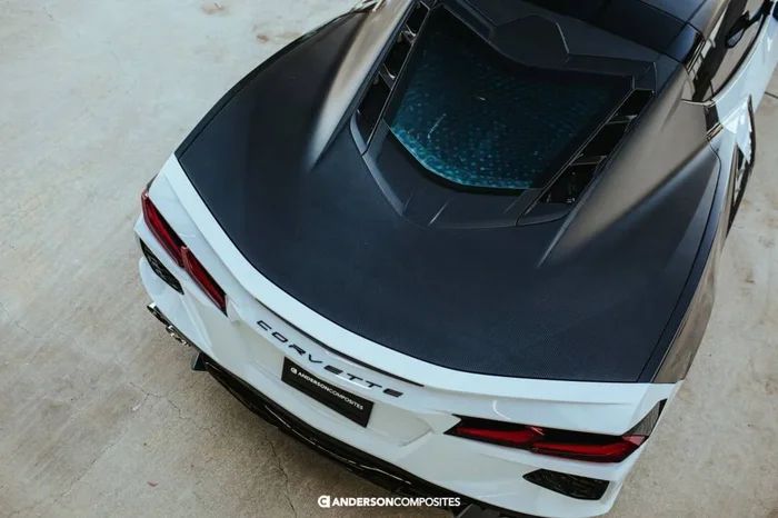 Anderson Composites 2020-2024 Chevrolet Corvette C8 Dry Carbon Fiber Rear Hatch/Deck Lid