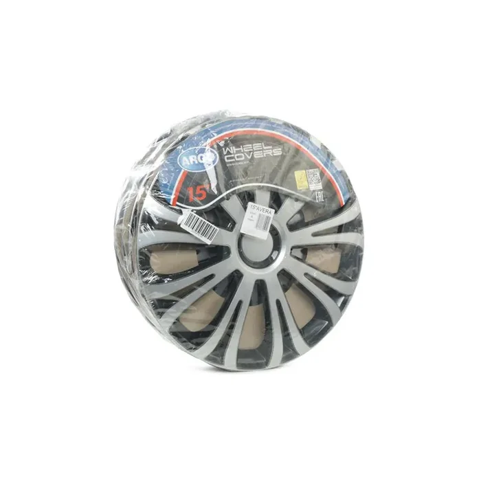 ARGO 15 AVERA SILVER&BLACK Wheel trims 15 Inch Black/Silver