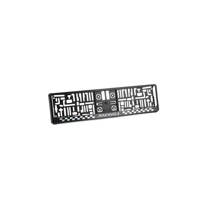 ARGO MONTE CARLO 3D Number plate holder Black, frameless, with logo