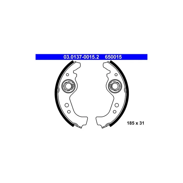 ATE 03.0137-0015.2 Brake Shoe Set
