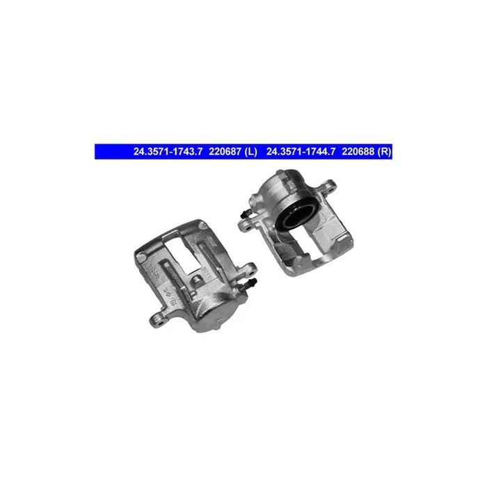 ATE 24.3571-1744.7 Brake Caliper suitable for MERCEDES-BENZ Vaneo (W414) without holder