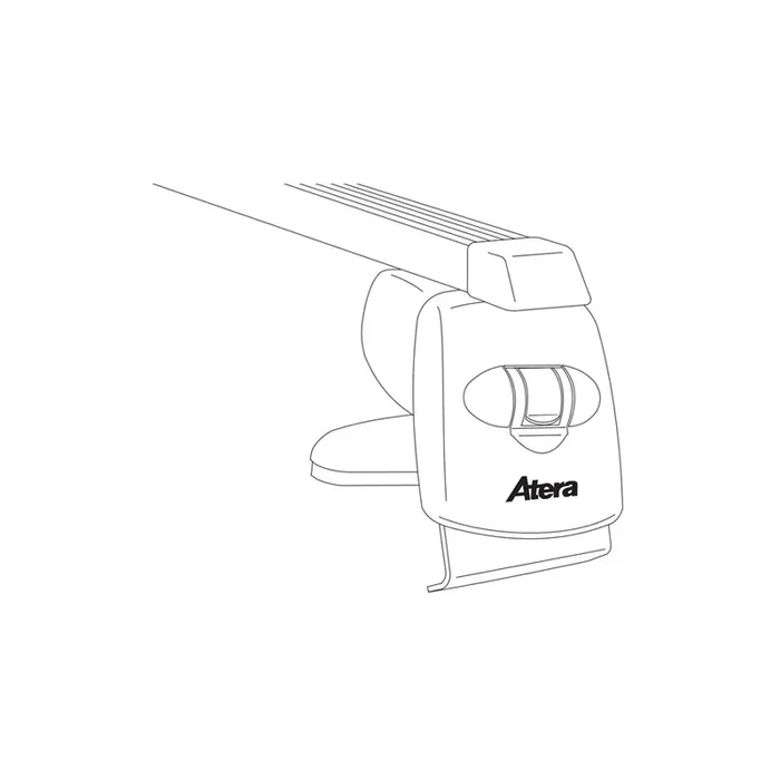 Atera Signo 044082 Roof bars for VW Golf Plus / CrossGolf (5M1, 521) for rain gutters, 122 cm, 75 kg, Steel
