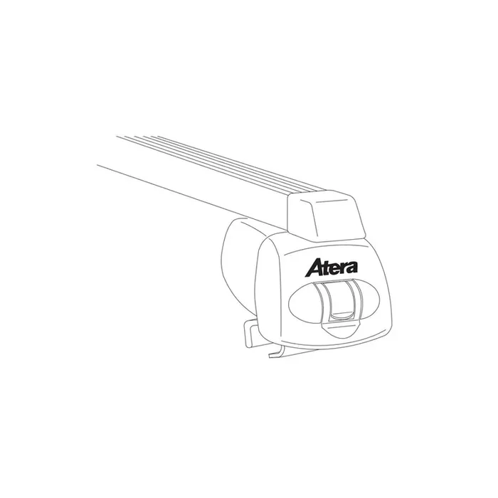 Atera Signo 044261 Roof bars for closed roof rails, 122 cm, 100 kg, Steel