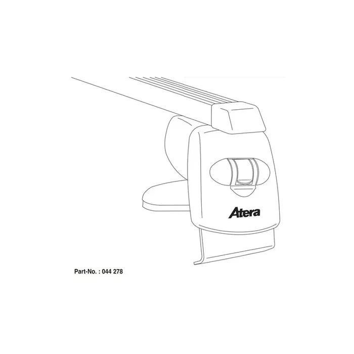 Atera Signo 044278 Roof bars for VW Golf VII Hatchback (5G1, BQ1, BE1, BE2) for rain gutters, 122 cm, 75 kg, Steel