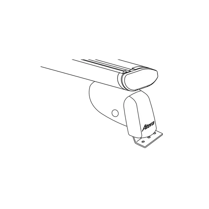 Atera Signo 047148 Roof bars for cars without rails, 137 cm, 100 kg, Aluminium