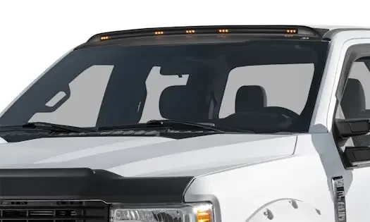 AVS 698135 AeroCab Marker Light with five amber LED; Black