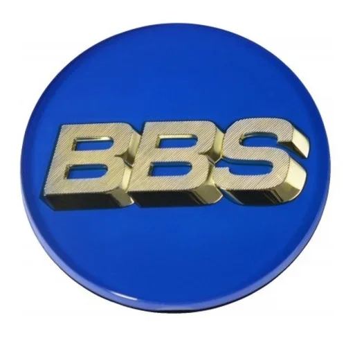BBS Center Cap 70.6mm Blue/Gold (4-Tab) bbs56.24.132