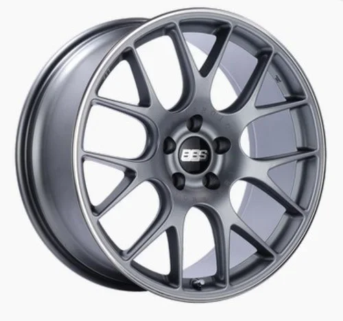 BBS CH-R 18×8.5 5×112 ET47 Satin Titanium Polished Rim Protector Wheel -82mm PFS/Clip Required bbsCH139TIPO