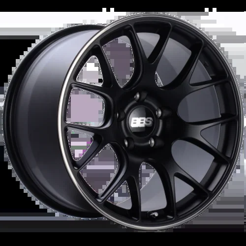 BBS CH-R 20×10 5×112 ET18 CB66.5 Satin Black Polished Rim Protector Wheel bbsCH149BPO