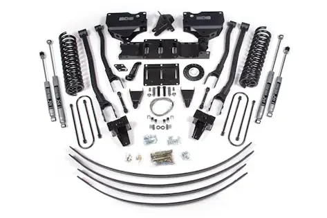 BDS Suspension BDS1730H 2019-2024 Ram 3500 8″ 4-Link Diesel – AAL w/ 5″ block w/o overload – 8 bolt T-Ca