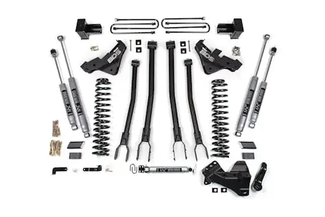 BDS Suspension BDS2249FS 2023-2026 Ford F250/F350 Super Duty 4wd 5″ 4-Link Suspension Lift Kit, 4″ Rear,