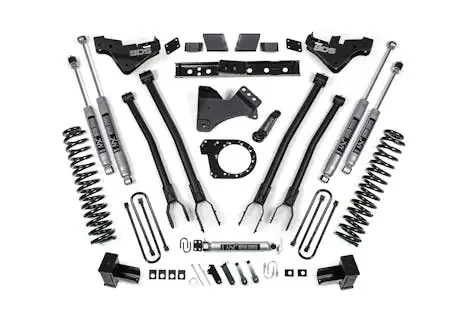 BDS Suspension BDS2252FS 2023-2026 Ford F250/F350 Super Duty 4wd 7″ 4-Link Suspension Lift Kit, 5″ Rear,
