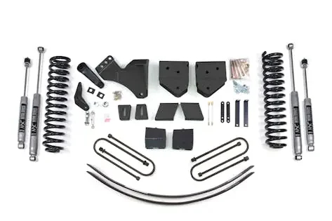 BDS Suspension BDS337H 05-07 F250/350 Gas 6/4.5 Std Blk&AAL no