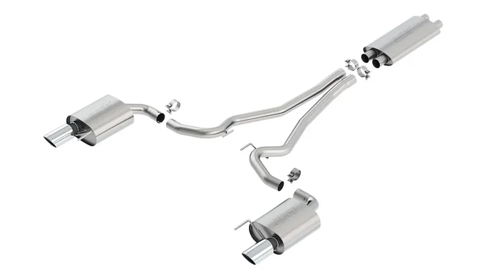 Borla Exhaust 2015-2017 Ford Mustang GT Cat-Back Touring Exhaust – Chrome Tips