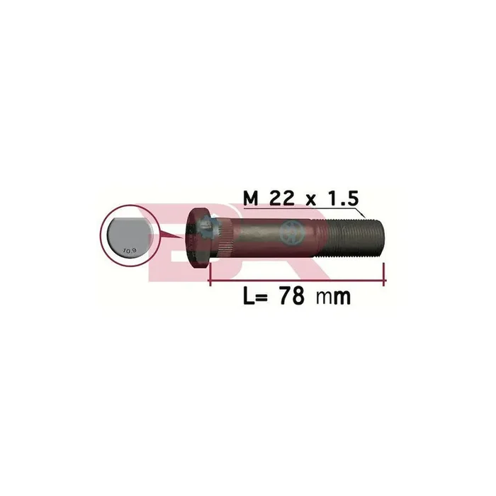Botto Ricambi Brd7448 Wheel Stud